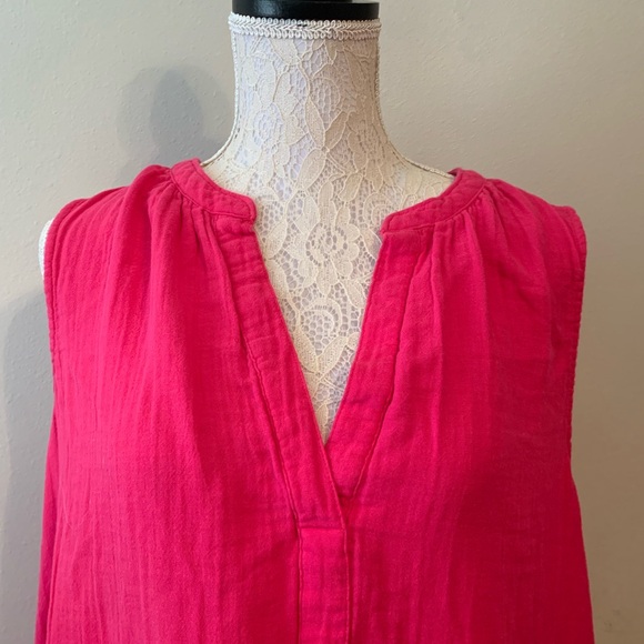 Time and Tru Fuchsia Sleeveless dress/swim suit cover up - Picture 2 of 5